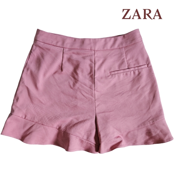Zara Basic Bermuda Met Volant Shorts - Picture 3 of 6